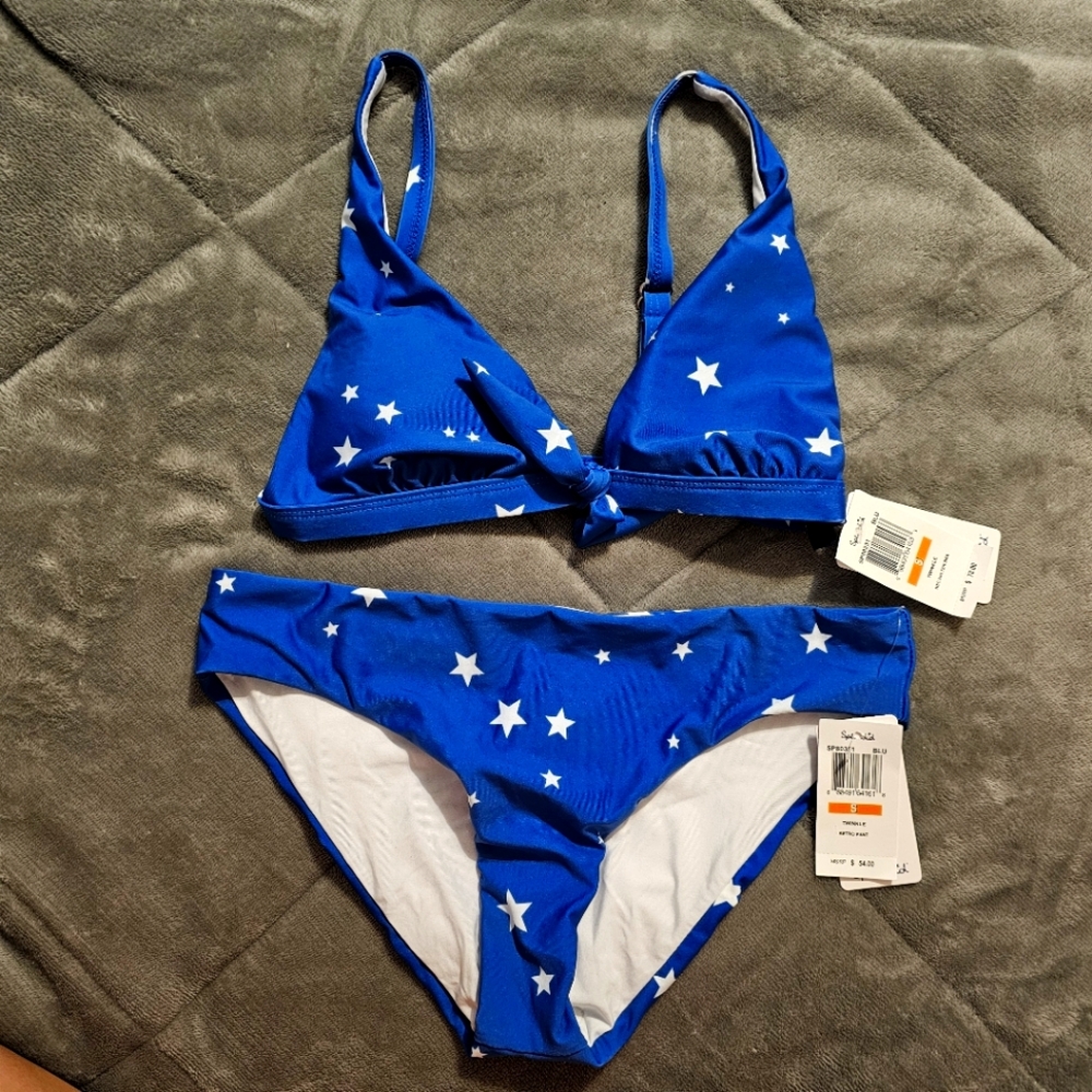 Blue Star Bikini Set, Nwt
